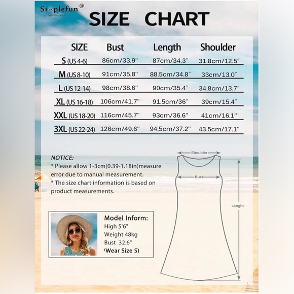 Summer Dress Women 2XL Beach Paisley print
Casual Pockets Boho Dress NWT - Picture 5 of 5